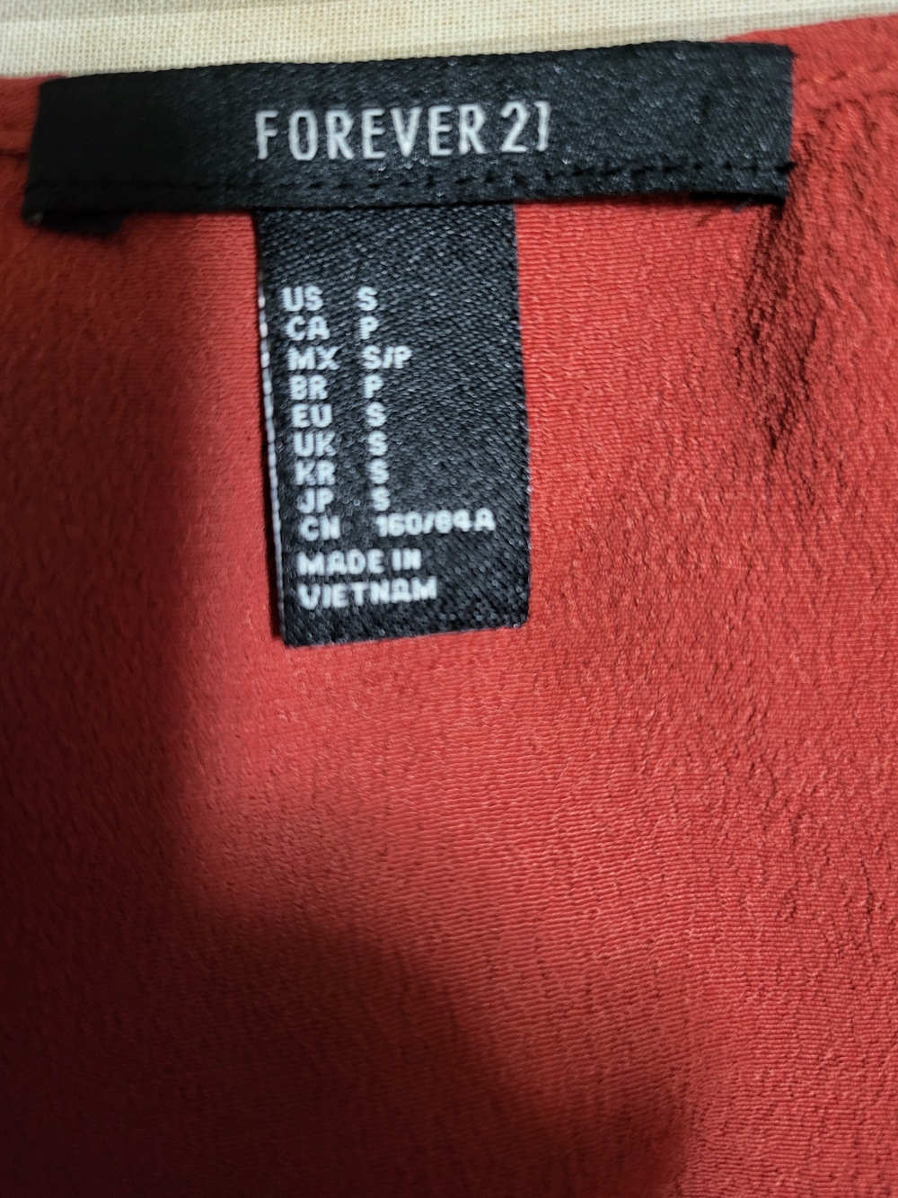 Forever 21 Rust Red Ruffle Mini Dress - Picture 3 of 3
